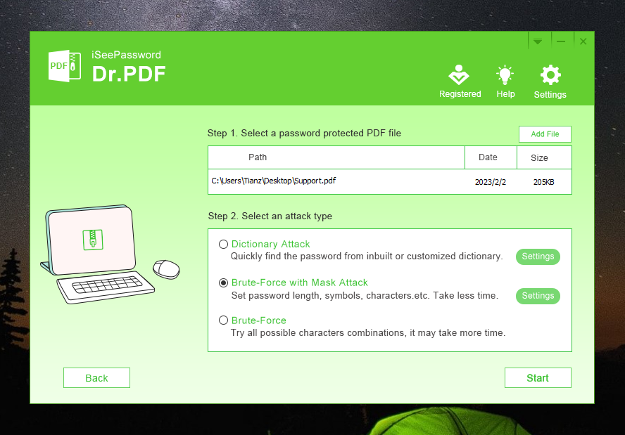 imporet PDF file to DR.PDF