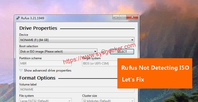 Read more about the article 5 Ways to Fix Rufus Not Detecting ISO File on Windows 11