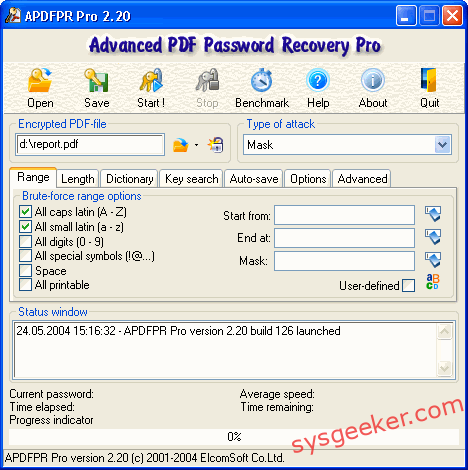 PDF Password Recovery Pro