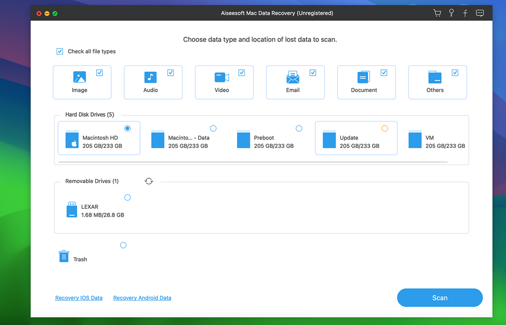 aiseesoft data recovery mac home