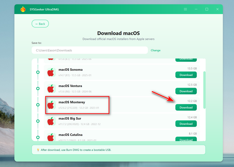 monterey dmg download