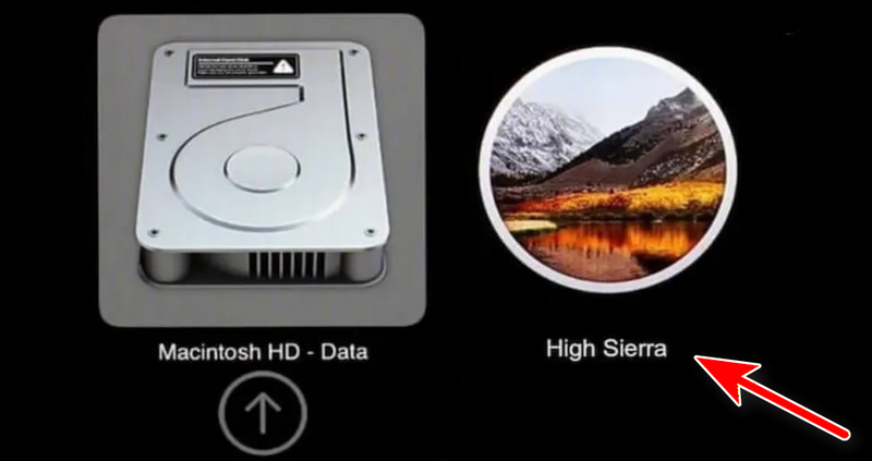 boot from high sierra usb