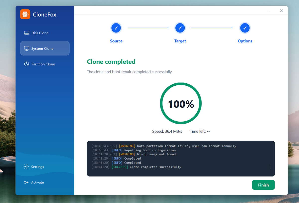 SysGeeker CloneFox Windows Clone