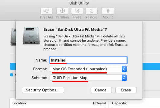 disk utility