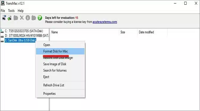 format USB for mac