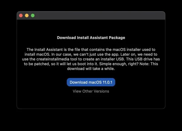 ownload macOS 11.0.1