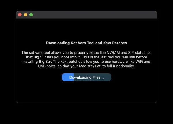  download the set VArs tool and Kext Patchers