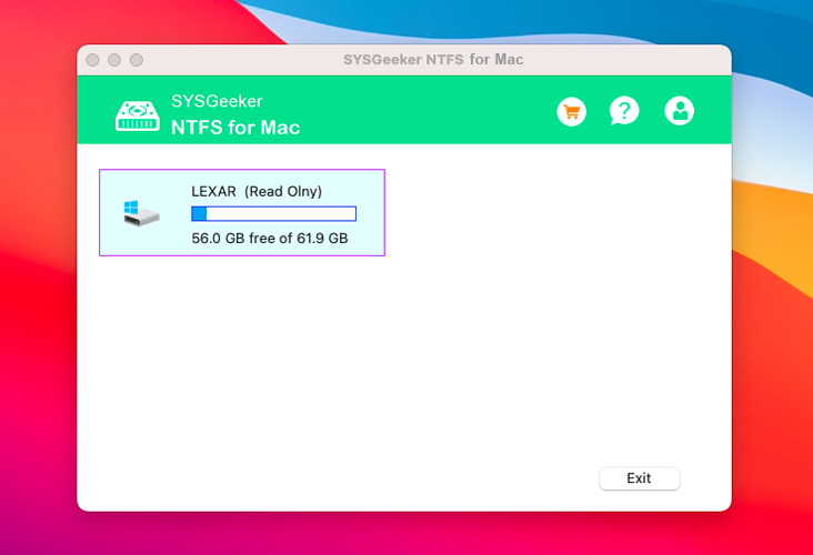 SYSGeeker NTFS for Mac 