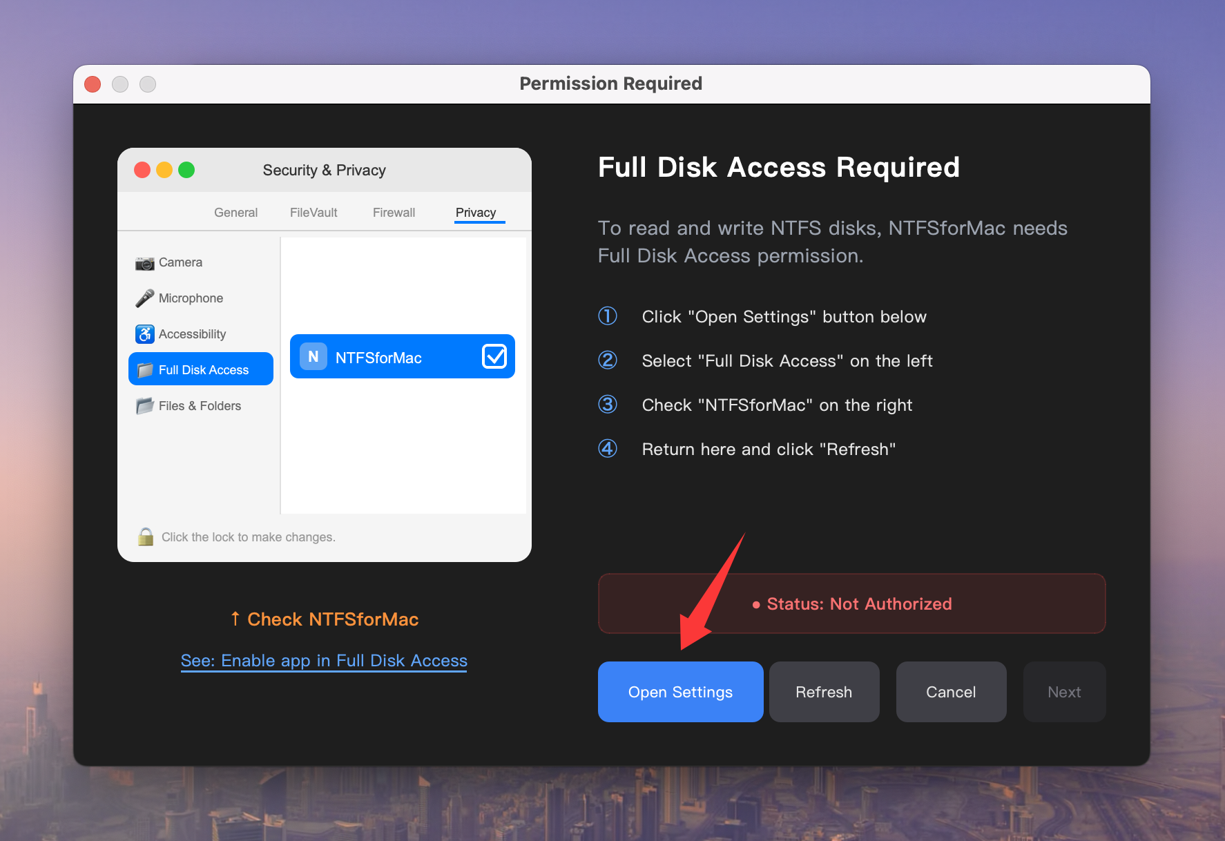 install NTFS for Mac tool