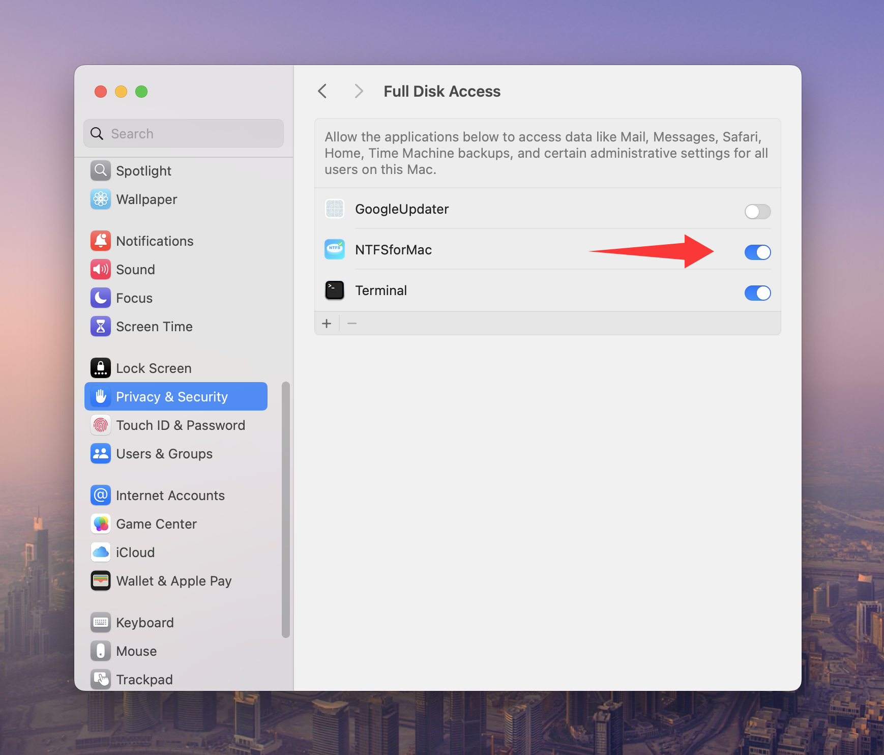 install NTFS for Mac tool