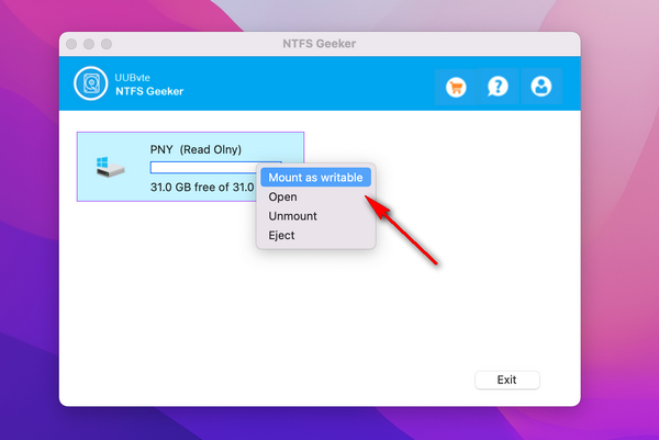 Mirvago NTFS Mac Mounter