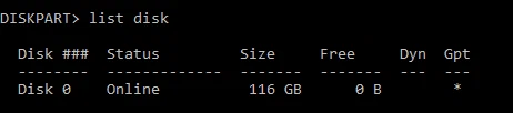 List disk