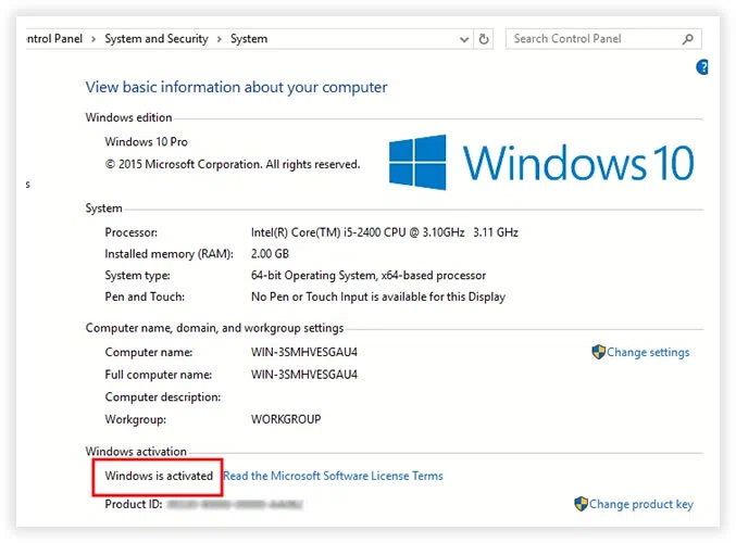 Check If Windows 10 Is Activated
